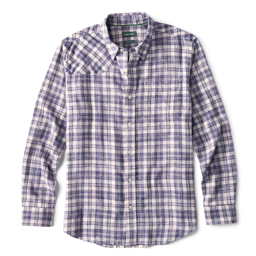 Space-Dyed Plaid Long-Sleeve Shirt / Orvis