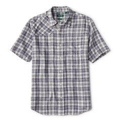 Space-Dyed Plaid Short-Sleeve Shirt / Orvis