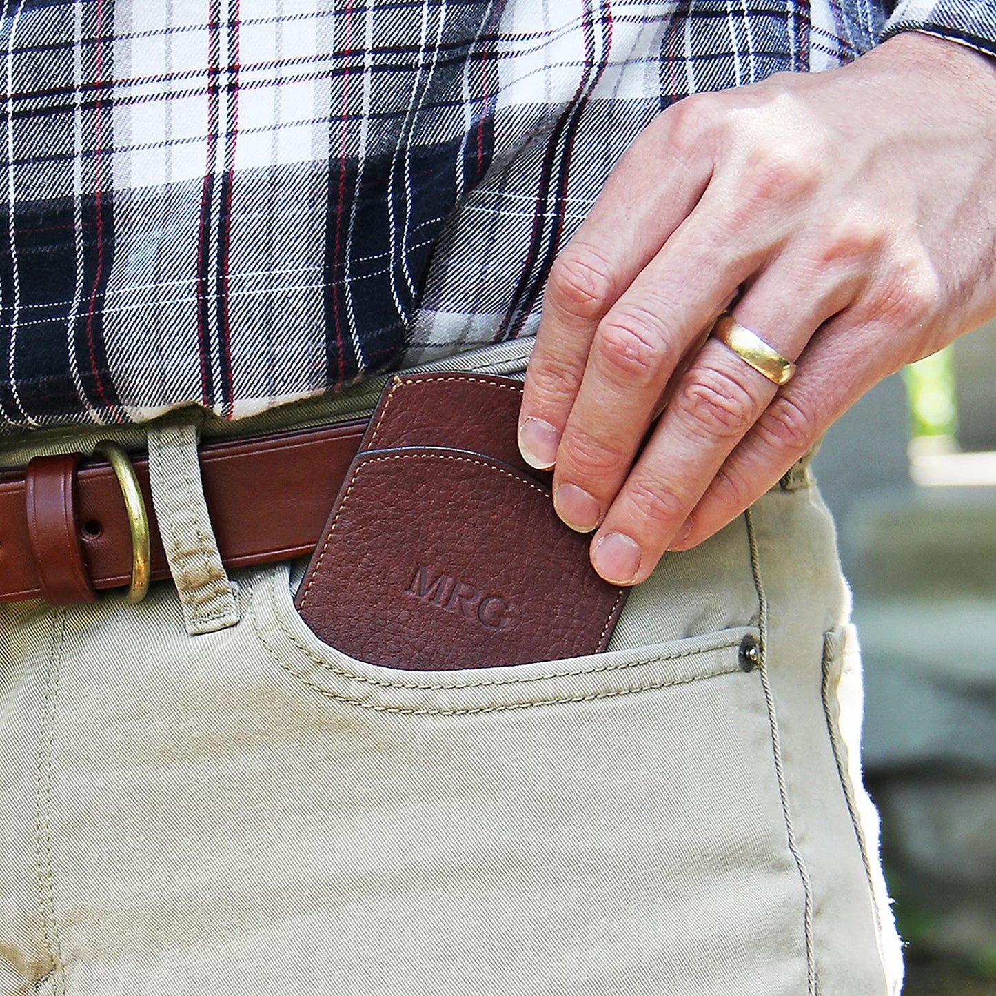 Leather Front Pocket Wallet / Orvis