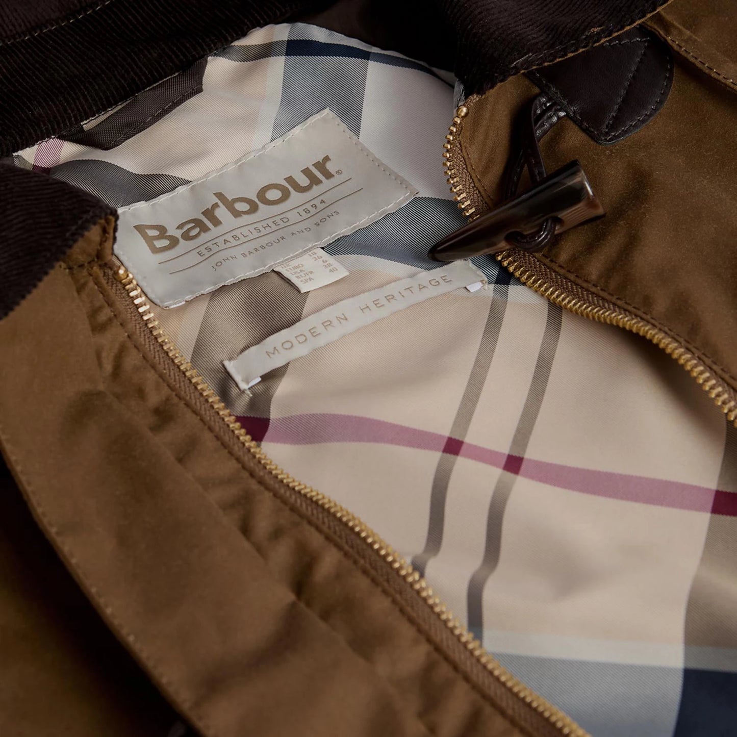 Barbour® Myra Waxed Duffle Coat / Orvis