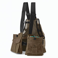 Waxed Cotton Strap Vest / Orvis