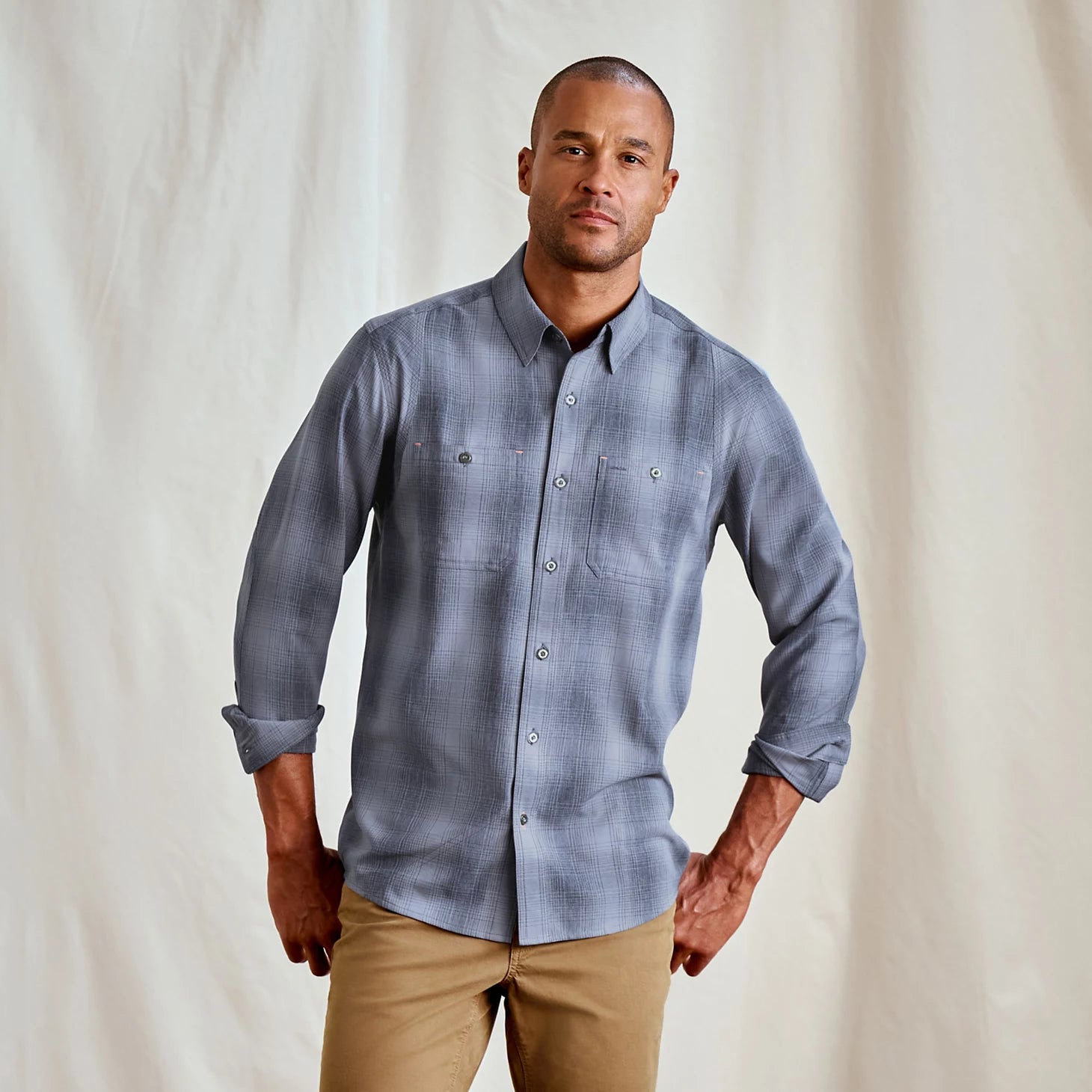 BLUE HAZE/TRUE NAVY PLAID,S