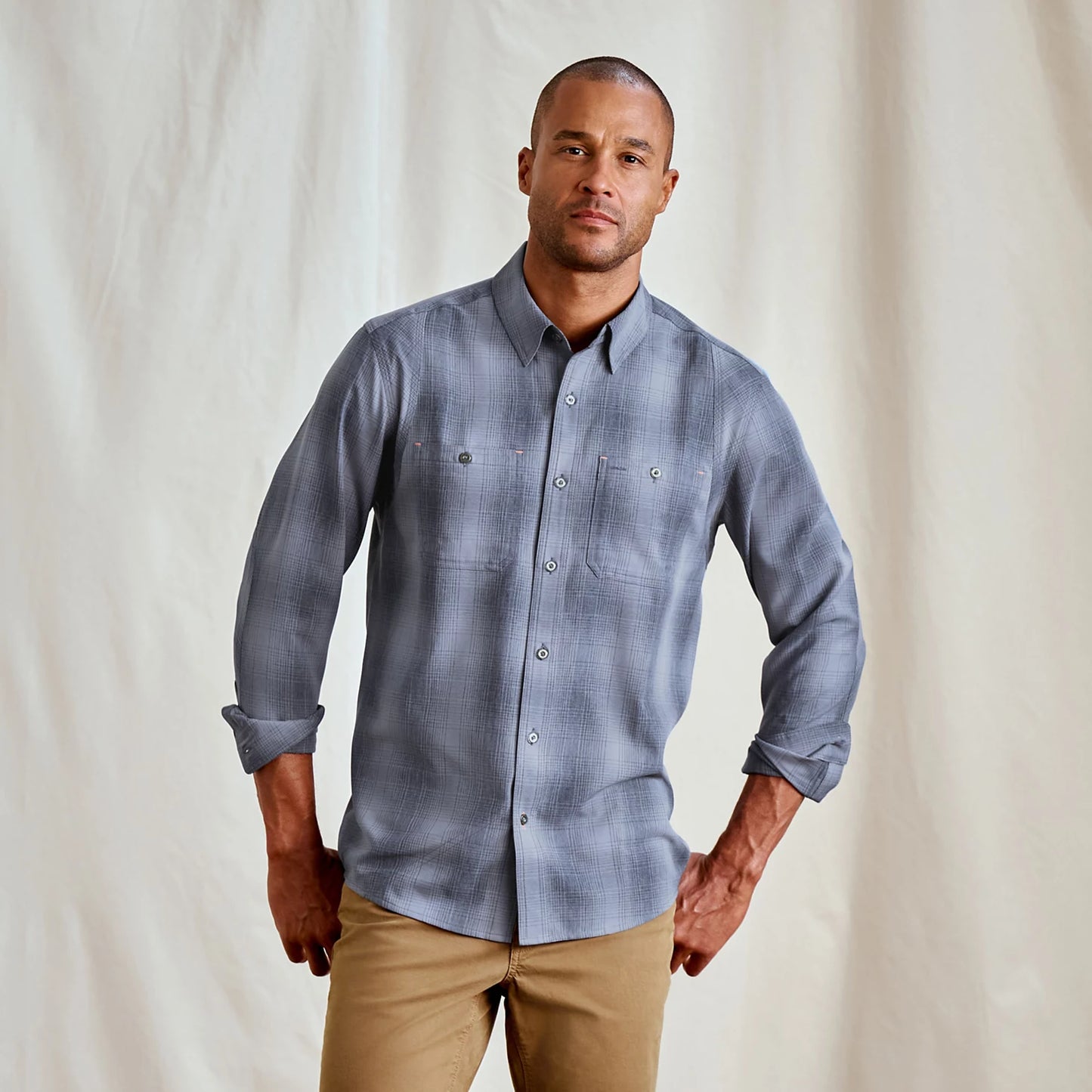 BLUE HAZE/TRUE NAVY PLAID,S