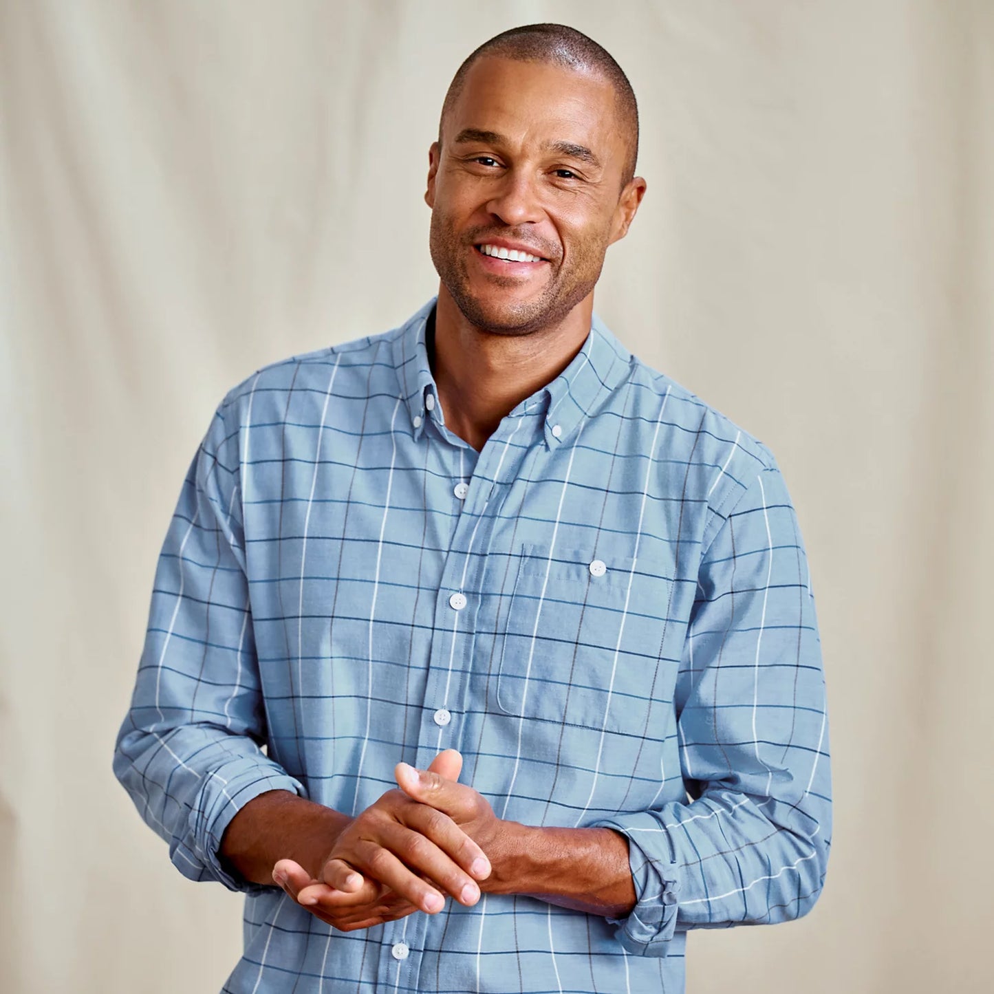 Country Twill Long-Sleeve Button-Down Shirt / Orvis