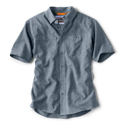 Men's Tech Chambray Short-Sleeve Work Shirt / Orvis