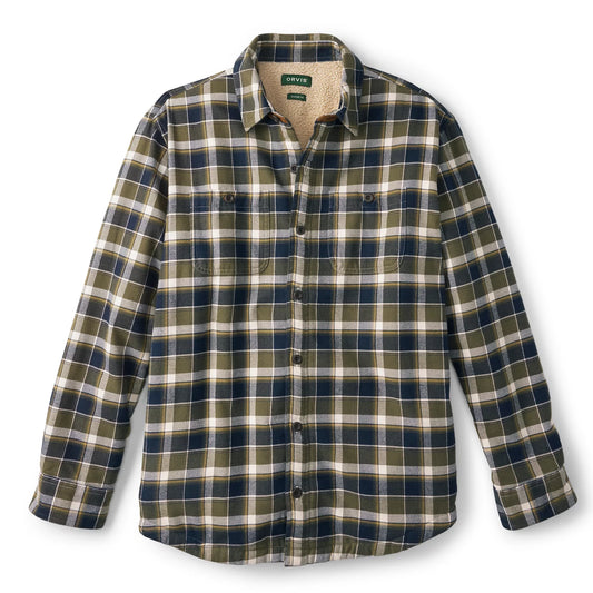 Perfect Flannel Sherpa-Lined Long-Sleeved Shirt / Orvis