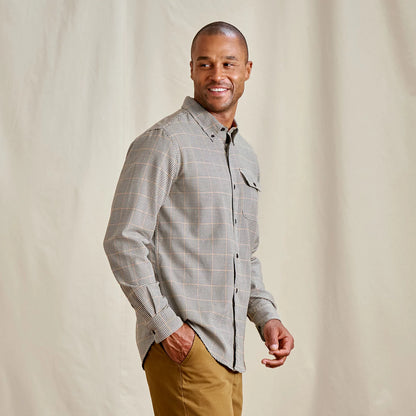 Spencer Houndstooth Pure Cotton Long-Sleeve Shirt / Orvis