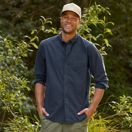 Garment-Dyed Poplin Long-Sleeve Shirt / Orvis