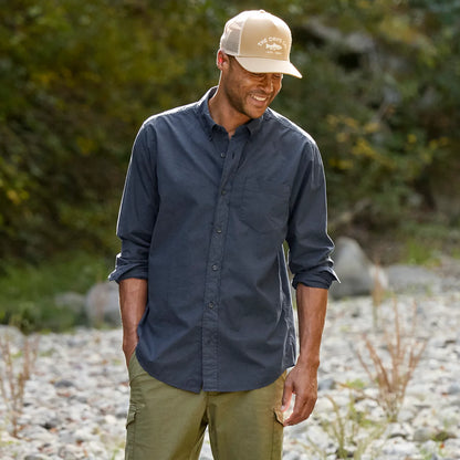 Garment-Dyed Poplin Long-Sleeve Shirt / Orvis