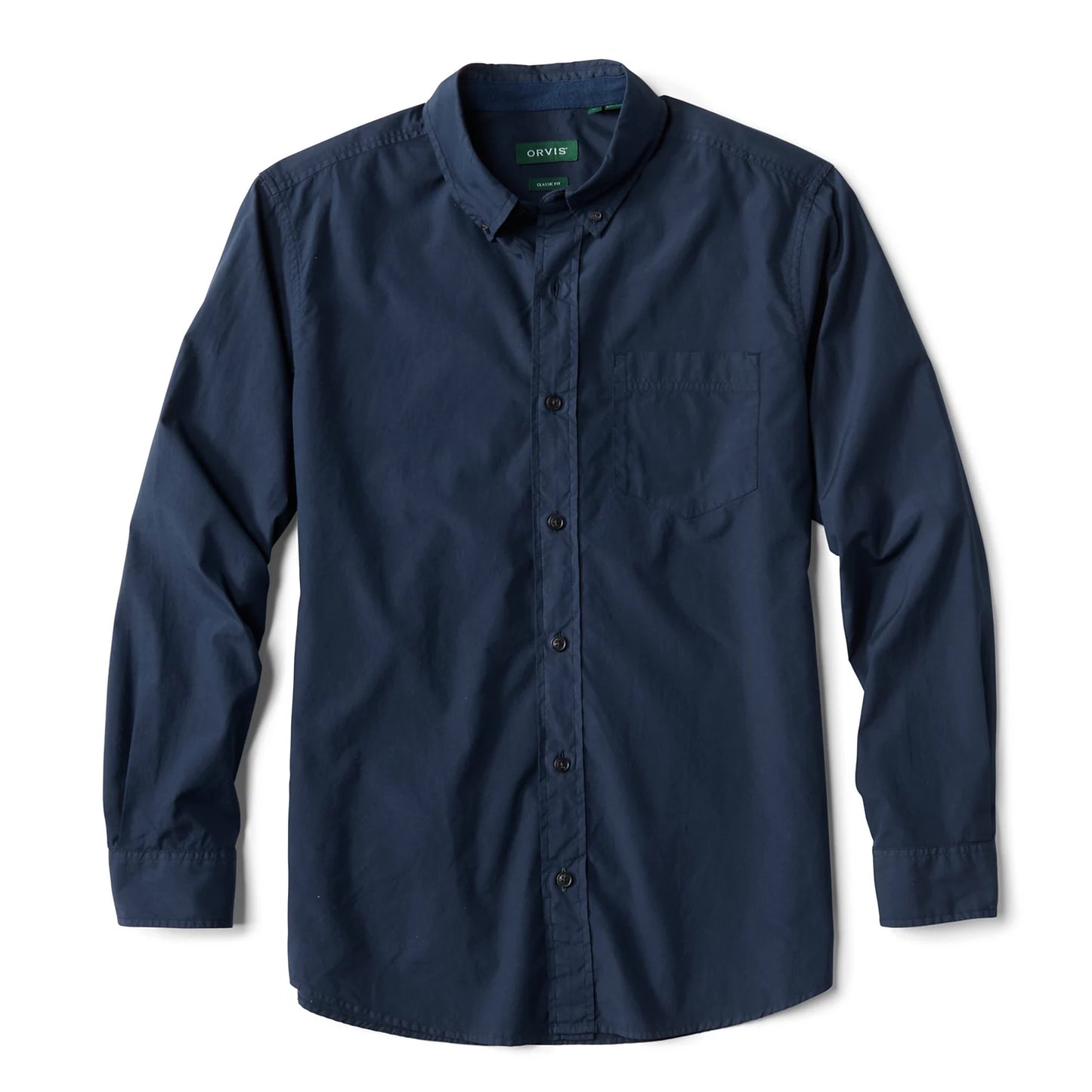 Garment-Dyed Poplin Long-Sleeve Shirt / Orvis