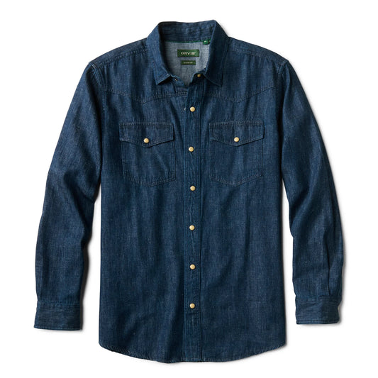 Denim Long-Sleeve Western Shirt / Orvis