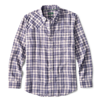 Space-Dyed Plaid Long-Sleeve Shirt / Orvis