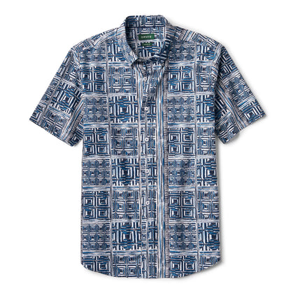 Men's Heritage Poplin Printed Short-Sleeve Shirt / Orvis