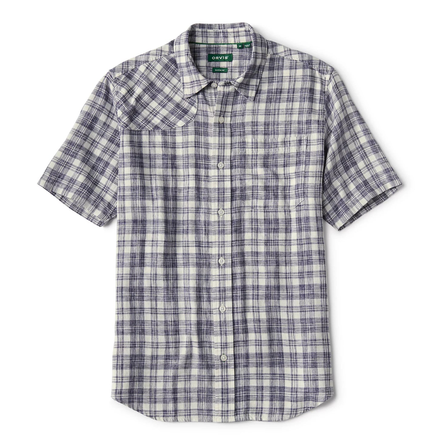 Space-Dyed Plaid Short-Sleeve Shirt / Orvis