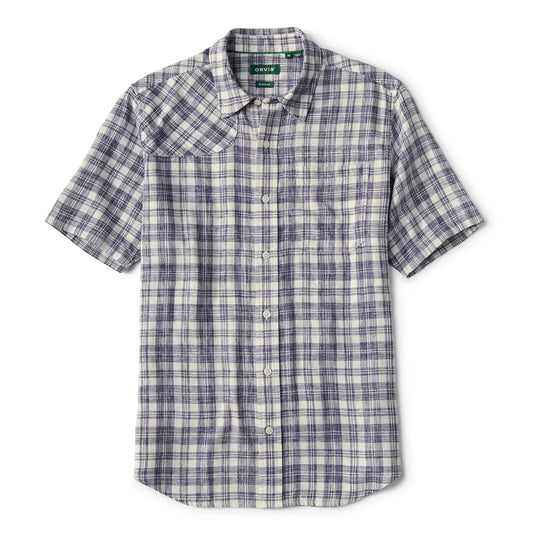 Space-Dyed Plaid Short-Sleeve Shirt / Orvis