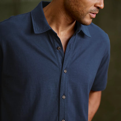 Men's Bromley Knit Button-Down Short-Sleeve Shirt / Orvis
