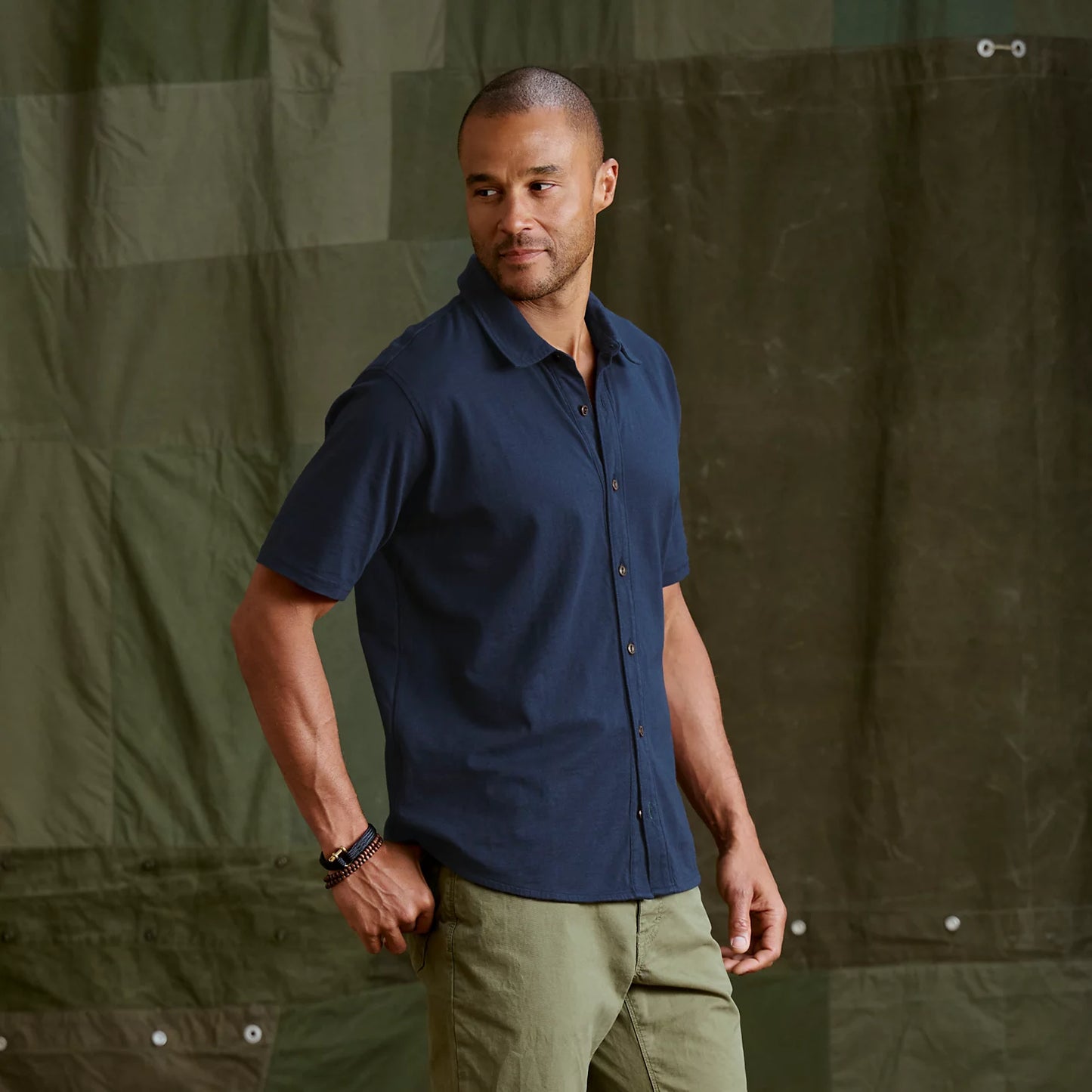 Men's Bromley Knit Button-Down Short-Sleeve Shirt / Orvis