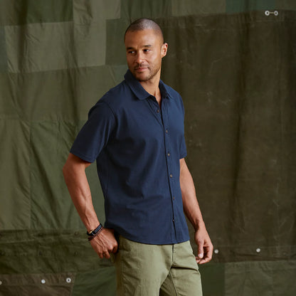 Men's Bromley Knit Button-Down Short-Sleeve Shirt / Orvis