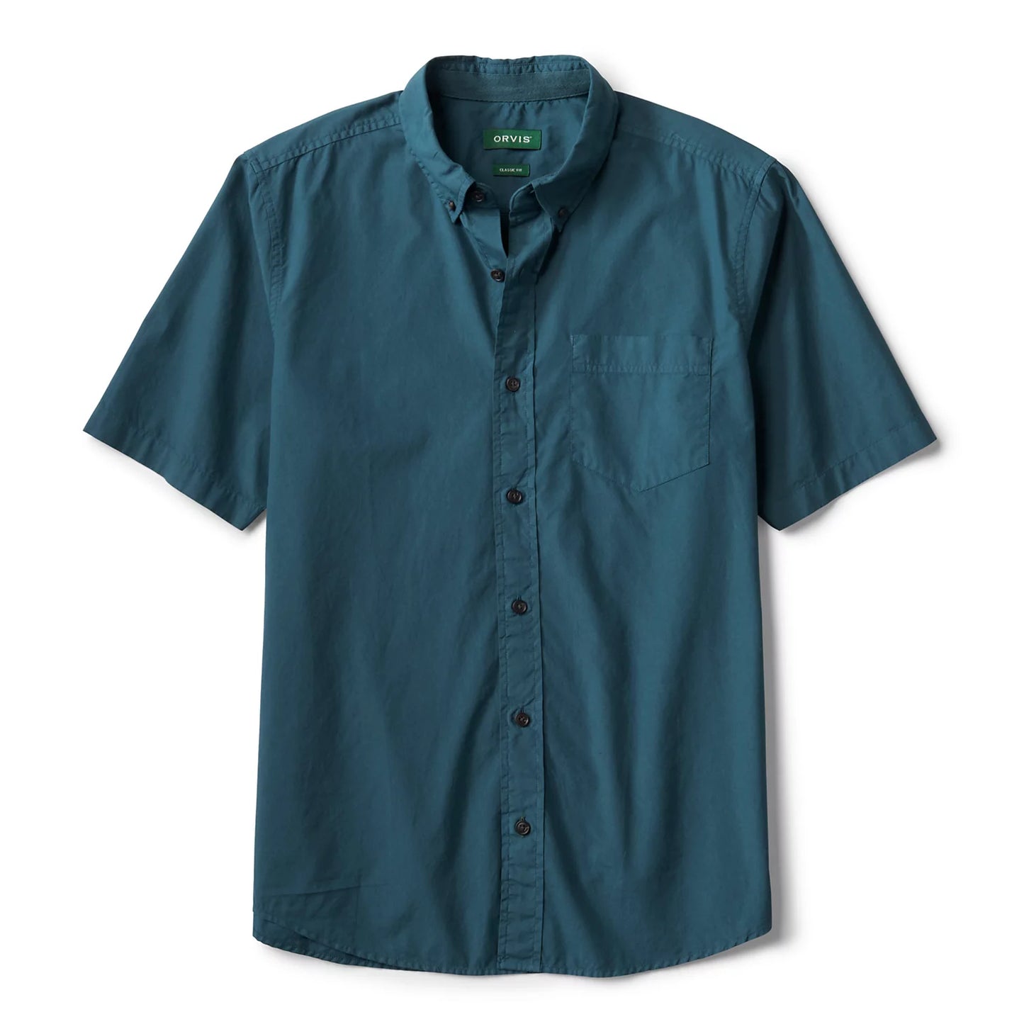 Garment-Dyed Poplin Short-Sleeve Shirt / Orvis