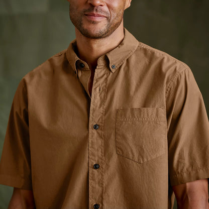 Garment-Dyed Poplin Short-Sleeve Shirt / Orvis