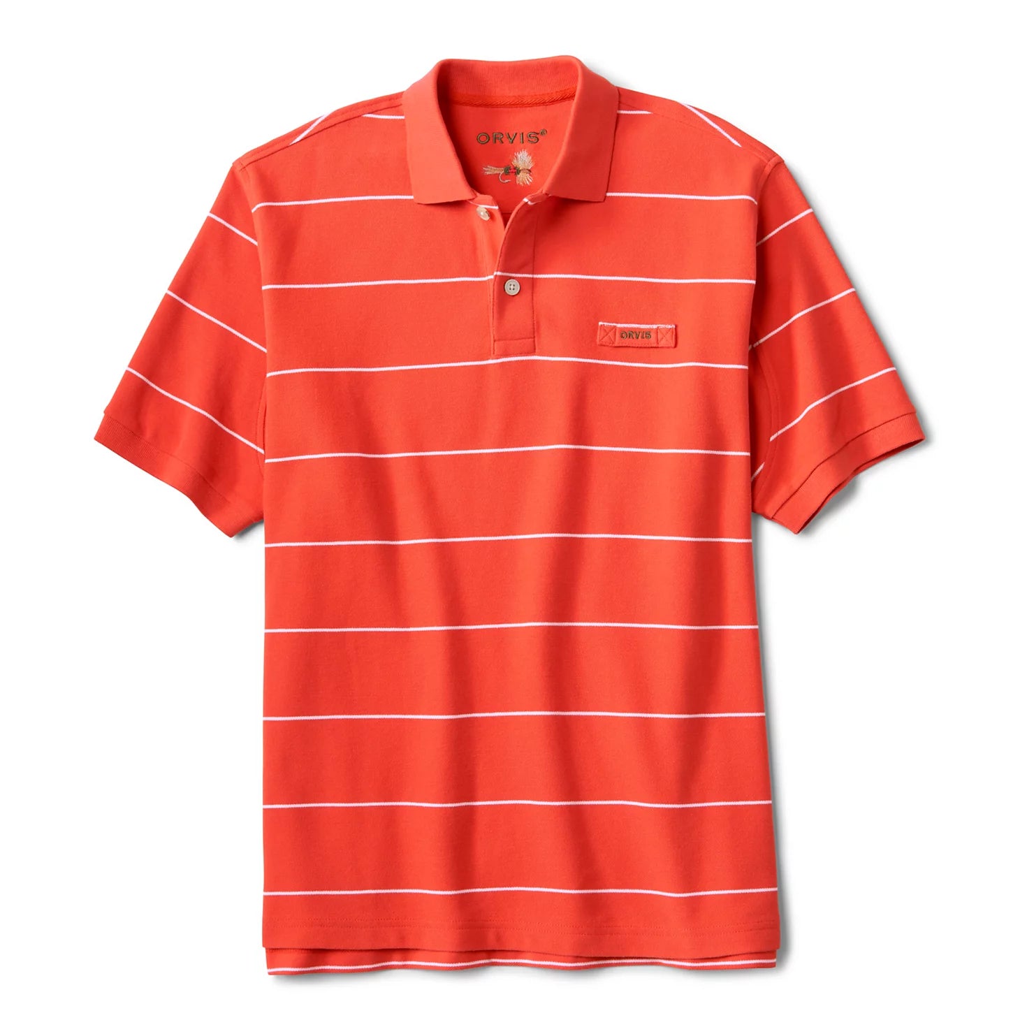 PAPAYA/SNOW STRIPE,S