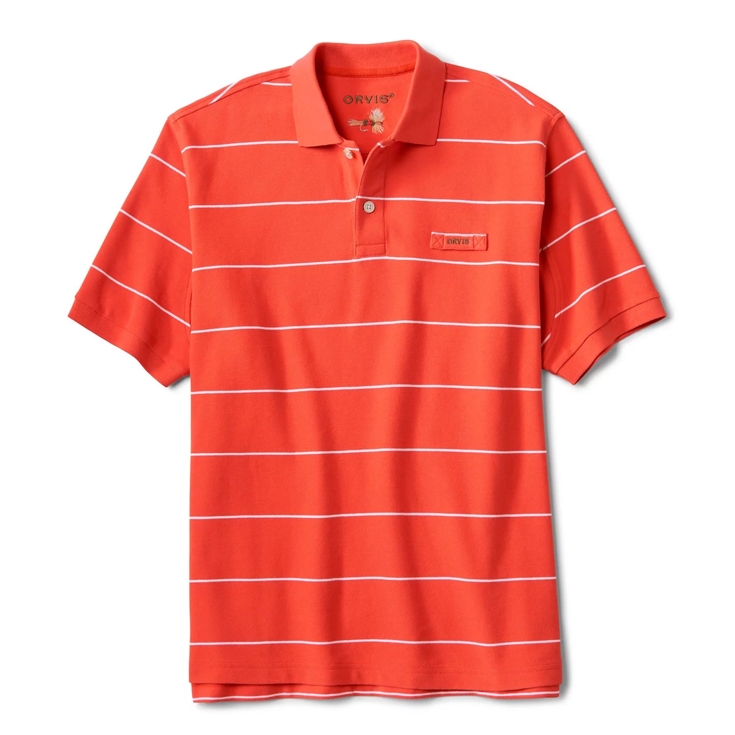 PAPAYA/SNOW STRIPE,S