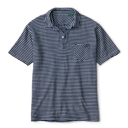 Angler's Indigo Striped Polo / Orvis