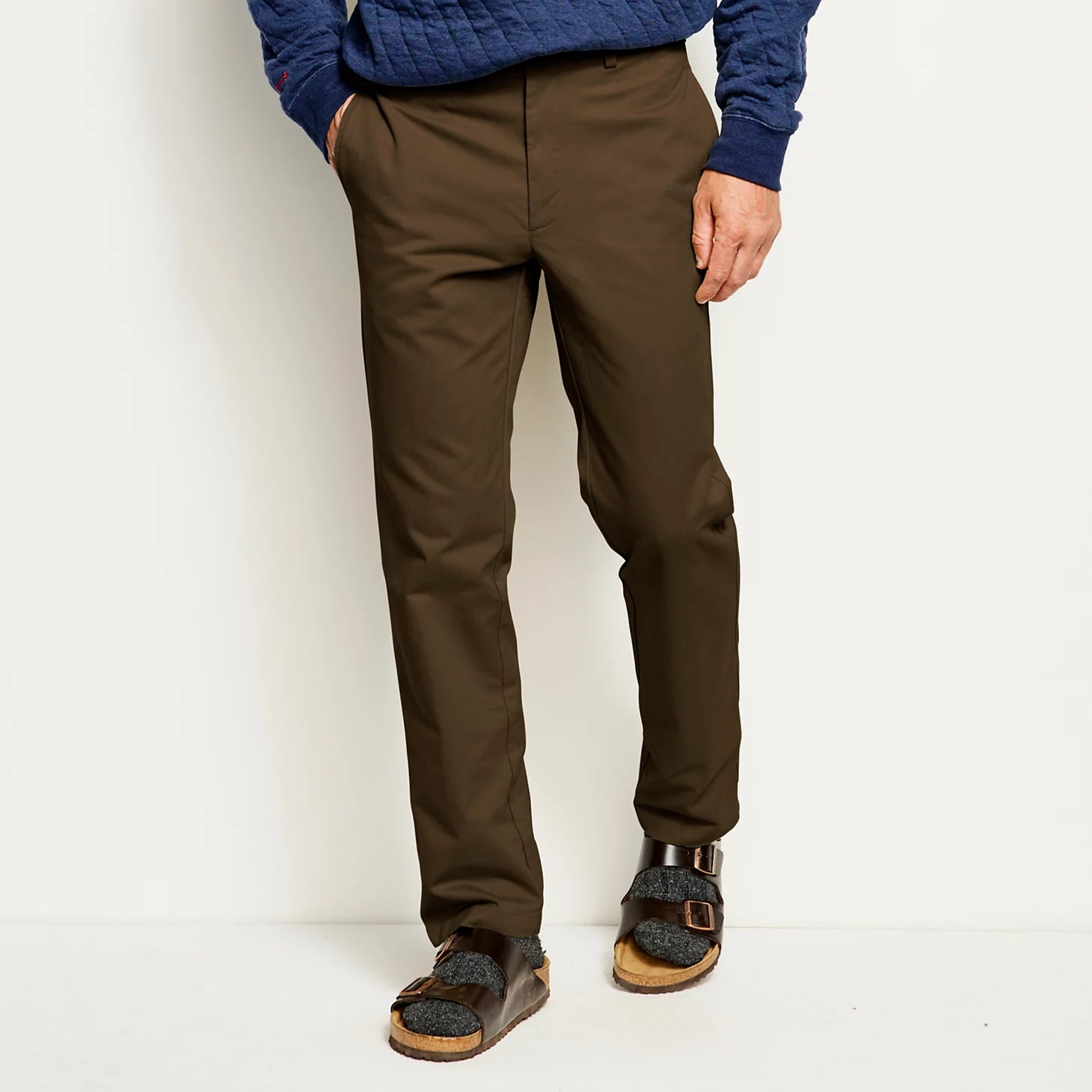 Ultimate Khakis Trim Fit Plain-Front Pants / Orvis