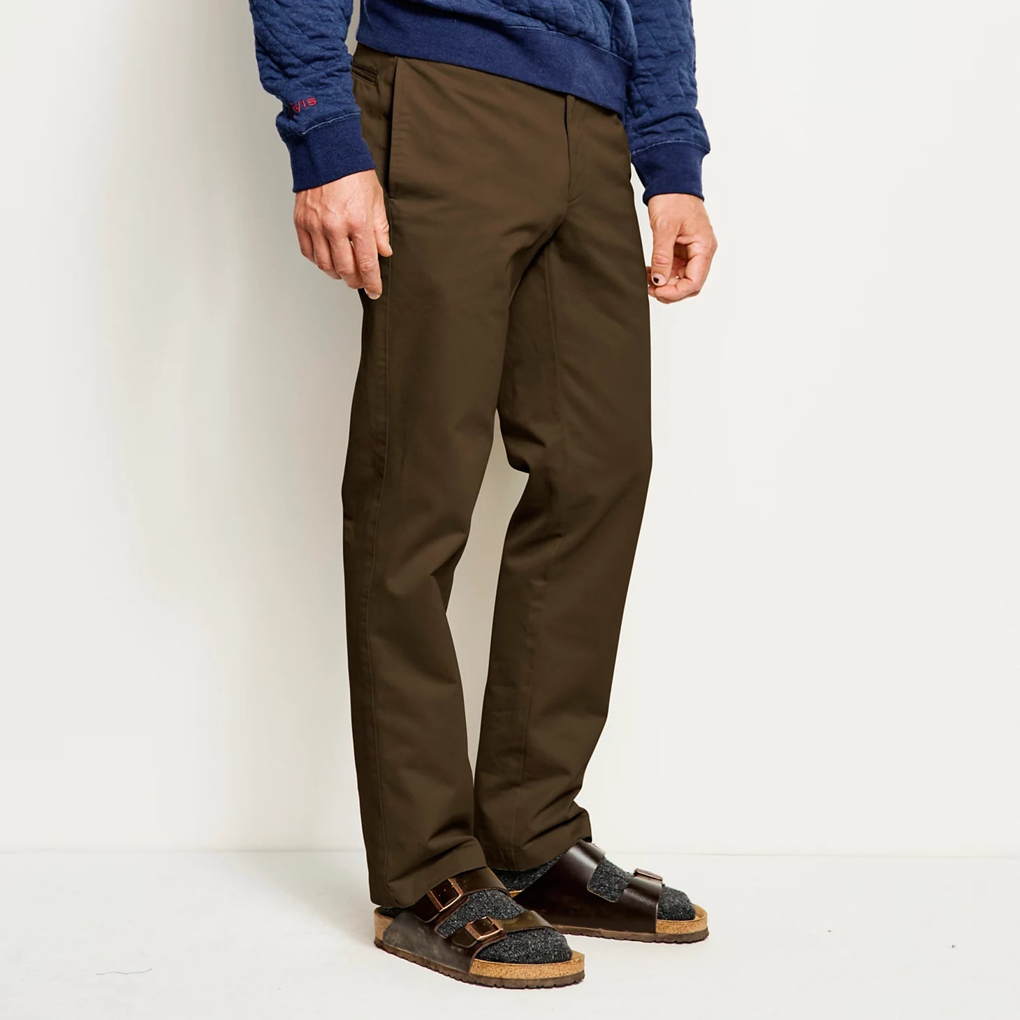 Ultimate Khakis Trim Fit Plain-Front Pants / Orvis