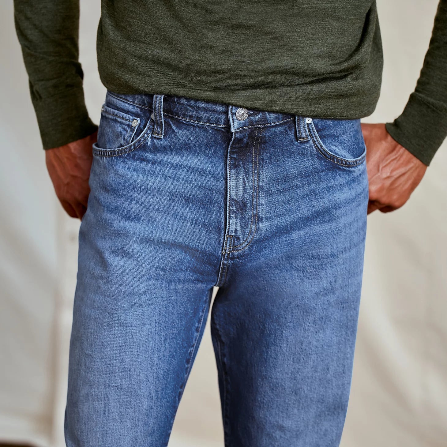 Mavi® Marcel Classic Blue Loose Straight-Leg Jeans / Orvis