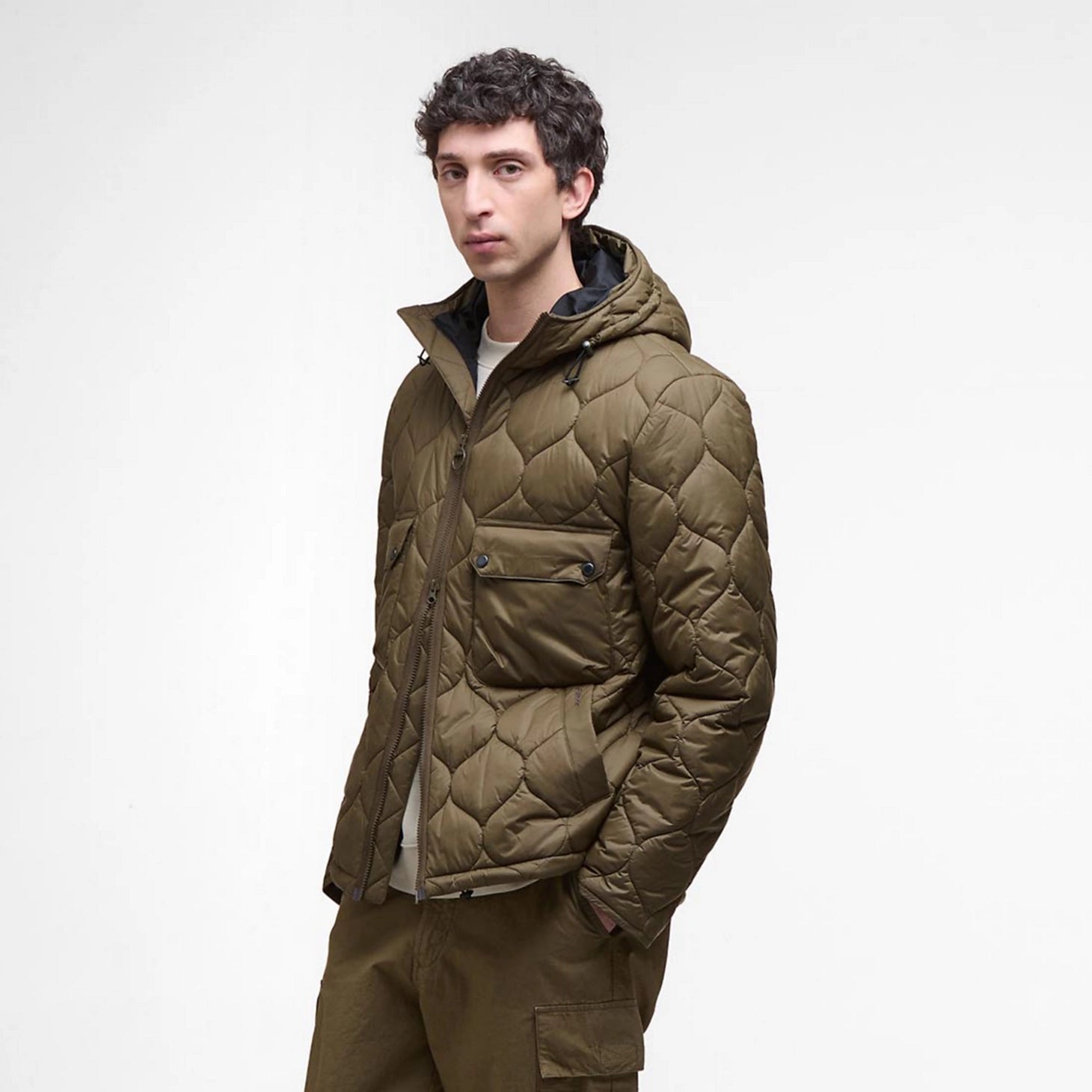Barbour® Re-Engineered Spey Quilted Hooded Jacket / Orvis