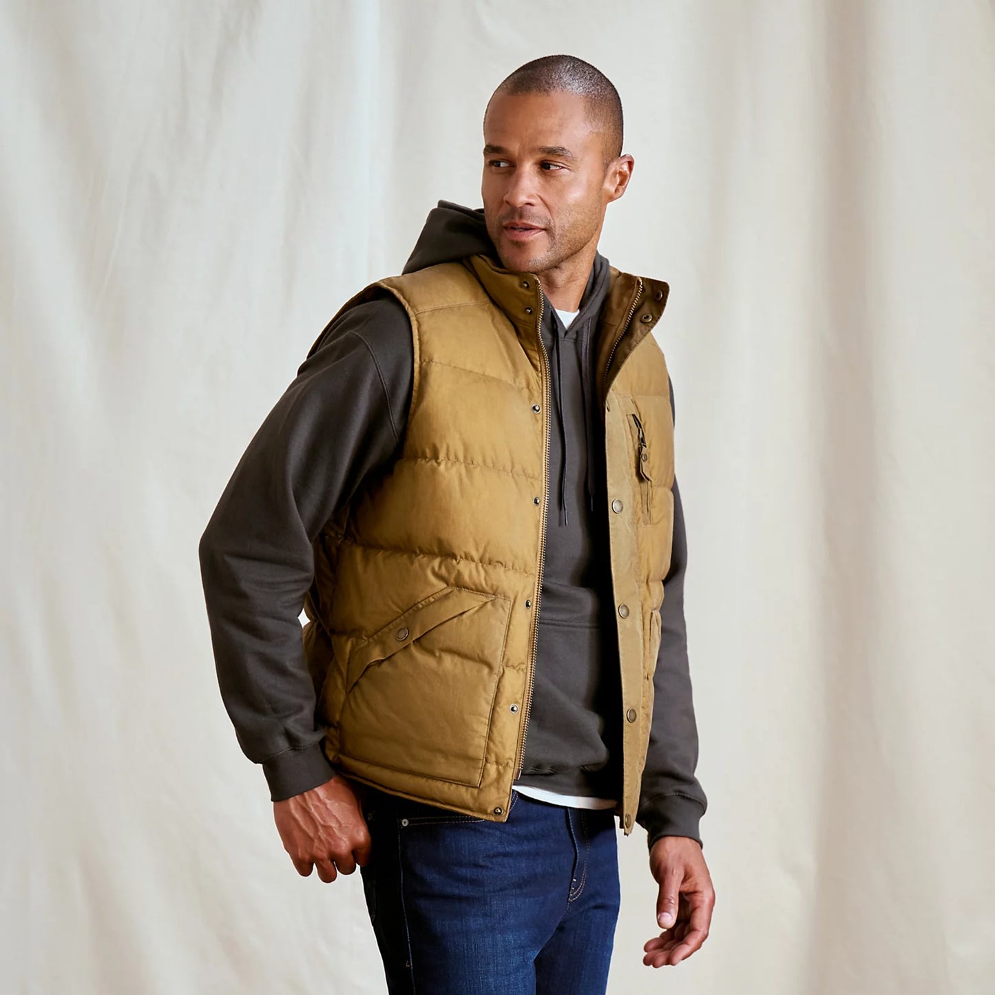 Waxed Down Puffer Vest / Orvis