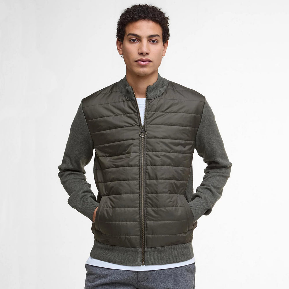Barbour® Essential Carn Baffle Zip-Through Knitted Sweater / Orvis