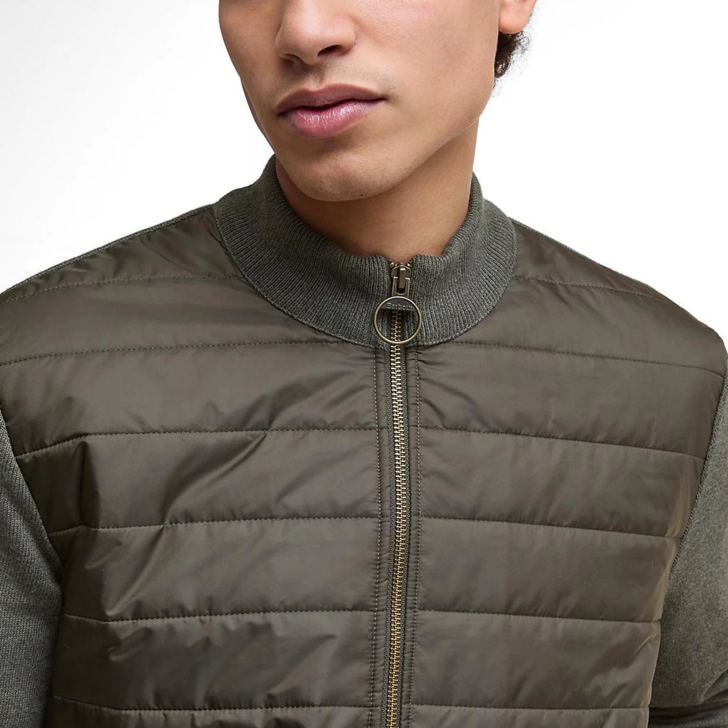 Barbour® Essential Carn Baffle Zip-Through Knitted Sweater / Orvis