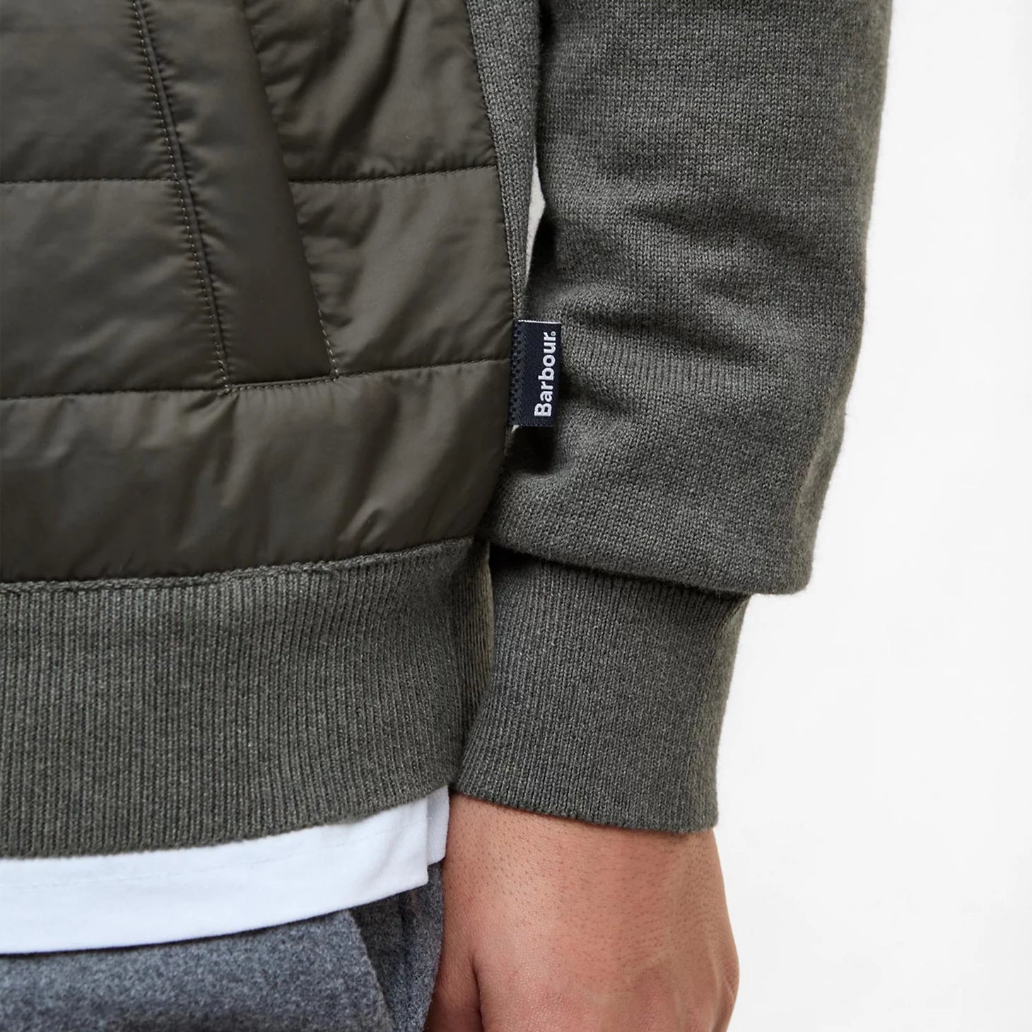 Barbour® Essential Carn Baffle Zip-Through Knitted Sweater / Orvis