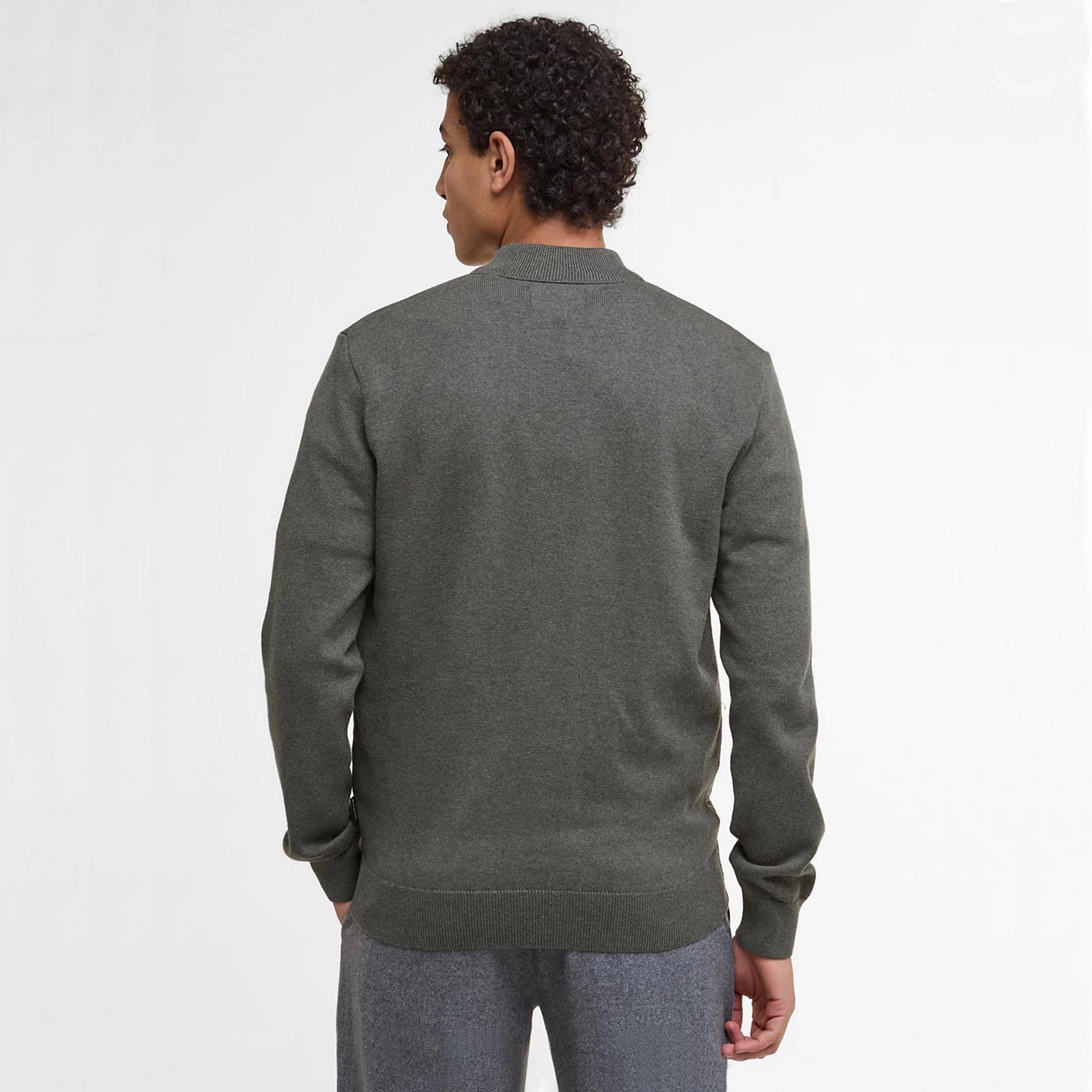 Barbour® Essential Carn Baffle Zip-Through Knitted Sweater / Orvis