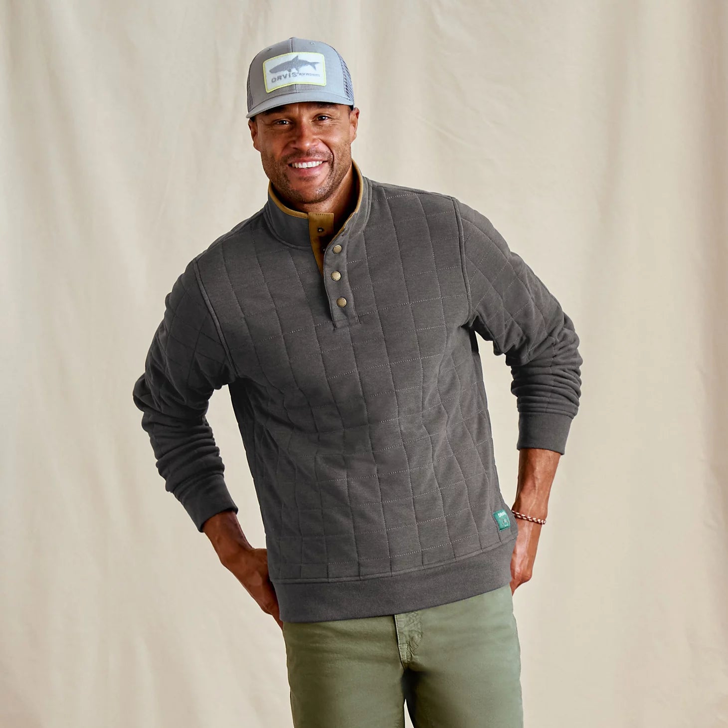 Men's Battenkill Quilted 1/4-Snap Sweatshirt / Orvis