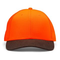 Blaze Orange Waxed Brim Mesh Cap / Orvis