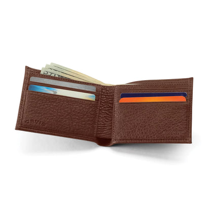 American Bison Thinfold Leather Wallet / Orvis