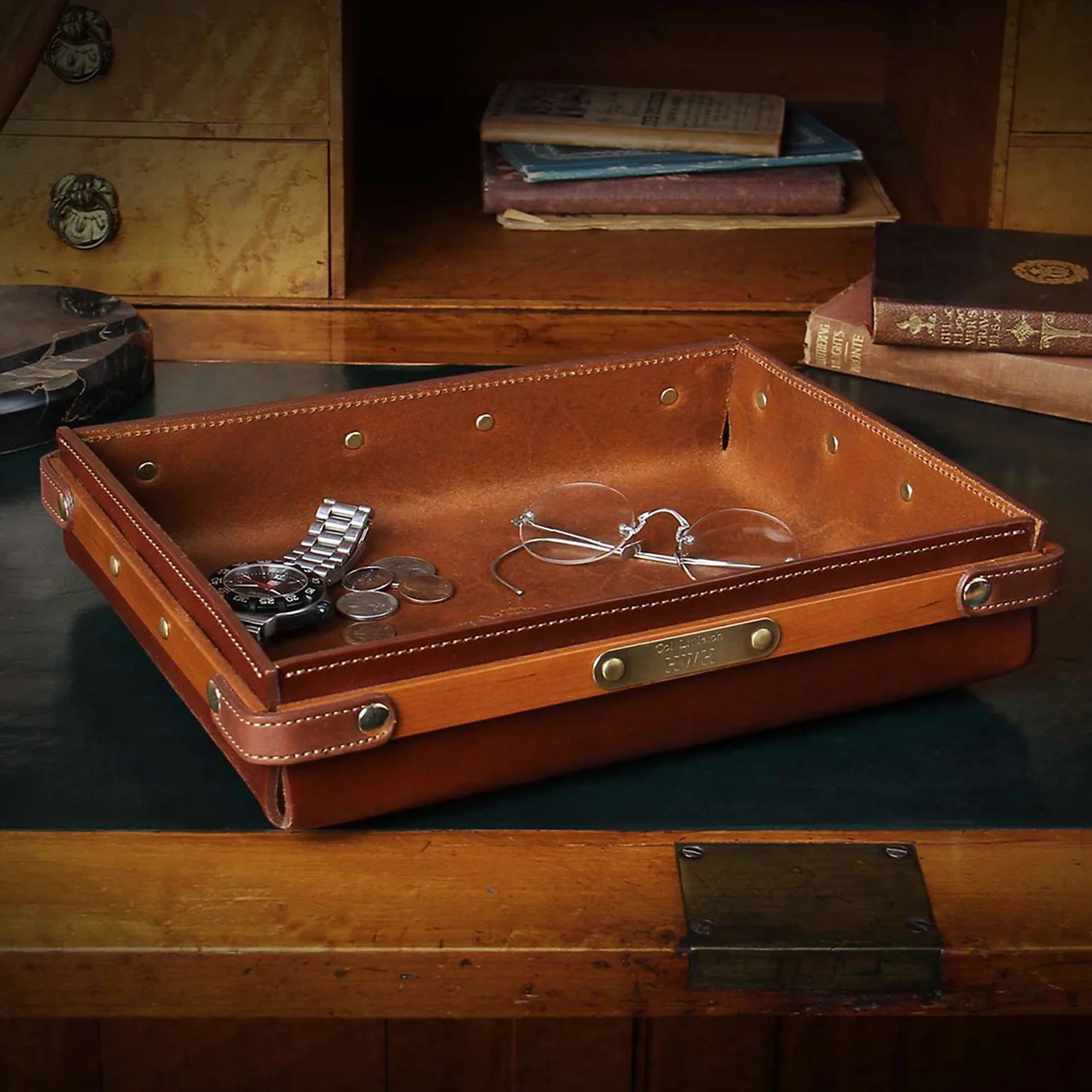No. 120 Leather Valet Tray / Orvis
