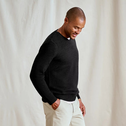 Merino Piqué V-Neck Sweater / Orvis