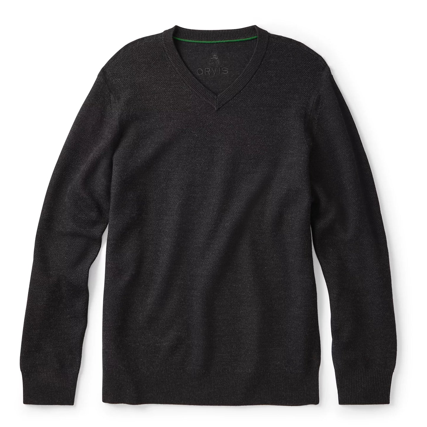 Merino Piqué V-Neck Sweater / Orvis
