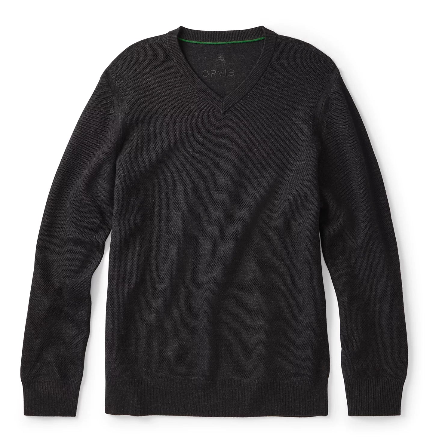 Merino Piqué V-Neck Sweater / Orvis