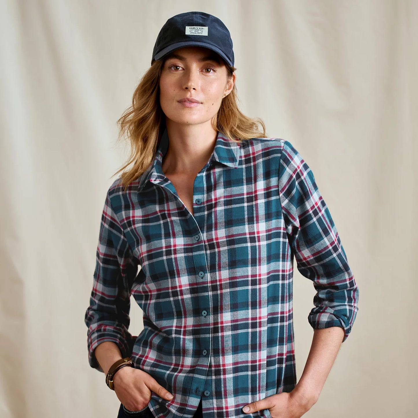 BLUE LAGOON PLAID,XS