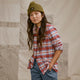 RUSSET/SNOW PLAID