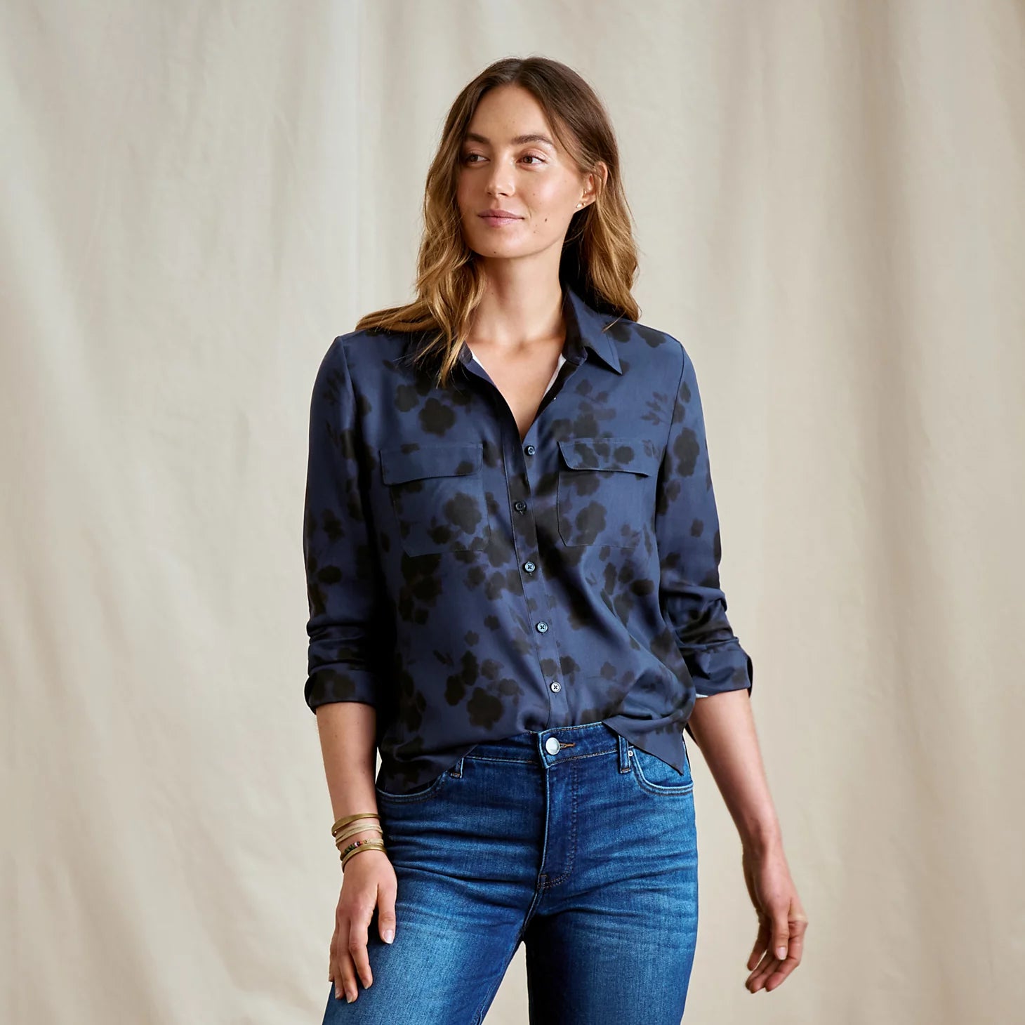 Washable Silk Long-Sleeve Shirt / Orvis