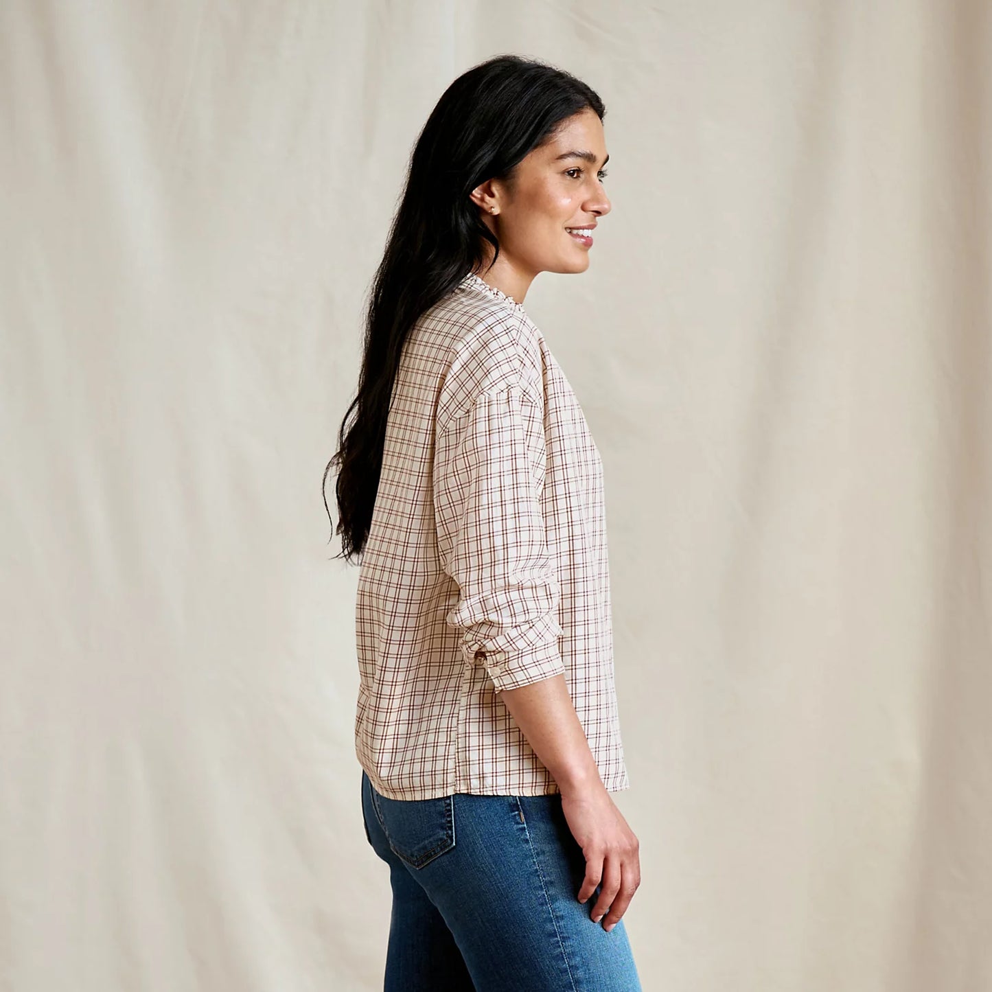 Women's Sunderland Brushed Twill Long-Sleeve Top / Orvis