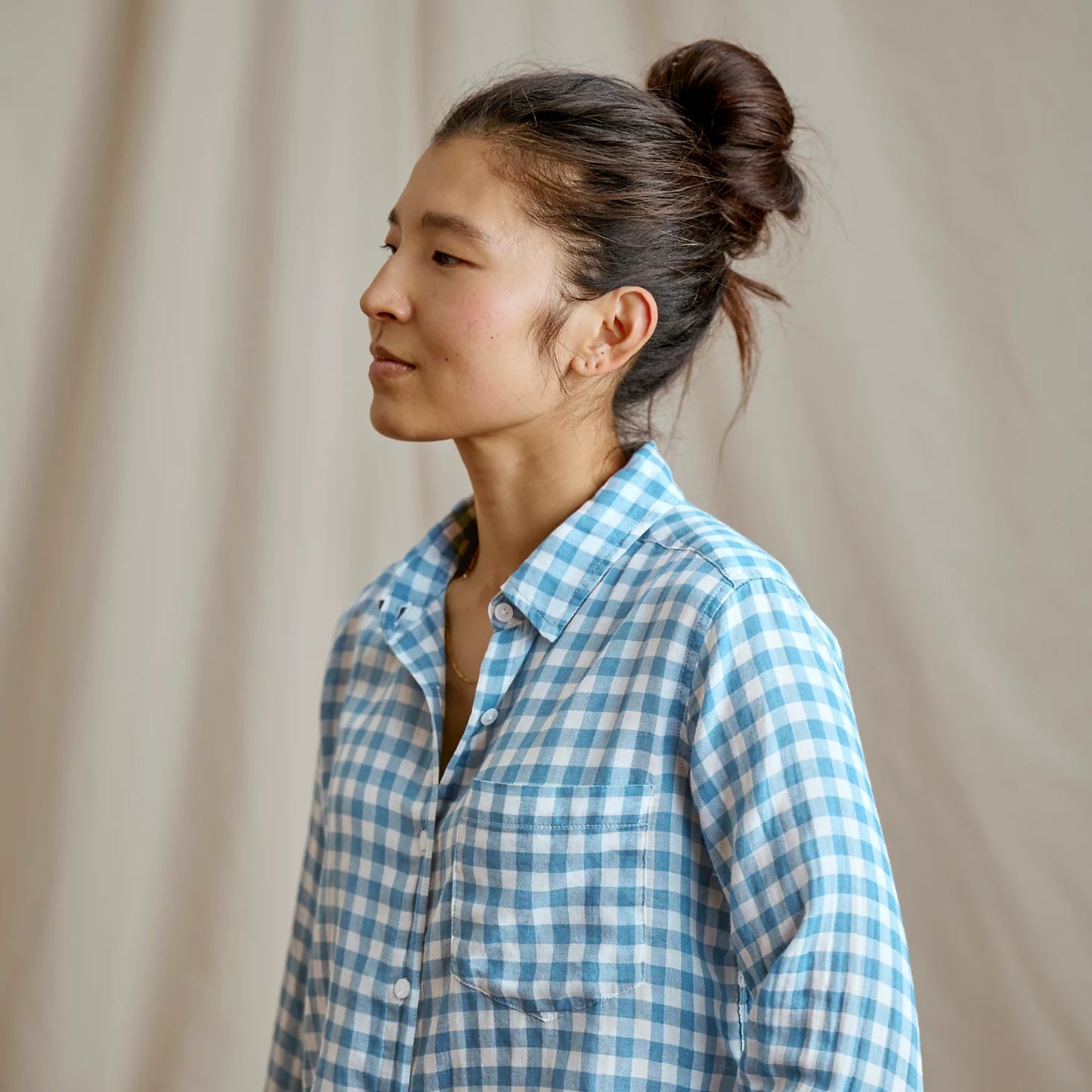 Everyday Lightweight Plaid Long-Sleeve Boyfriend Shirt / Orvis
