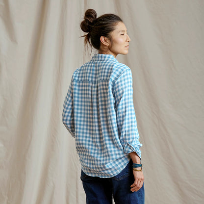 Everyday Lightweight Plaid Long-Sleeve Boyfriend Shirt / Orvis