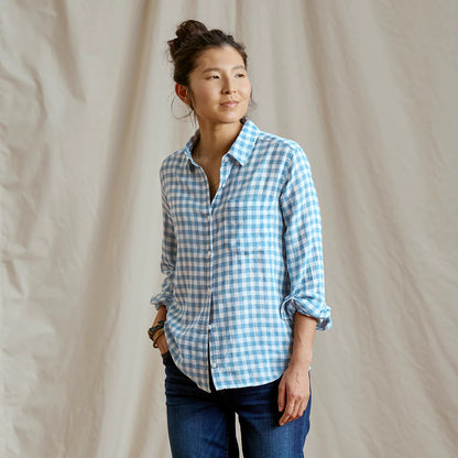 INDIGO GINGHAM,XS